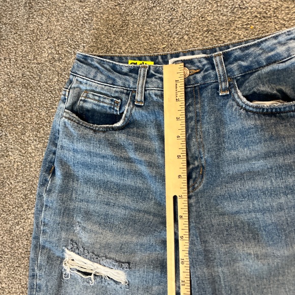 Vervet jeans womens 25 blue light wash denim distressed relaxed boyfriend - Picture 13 of 15